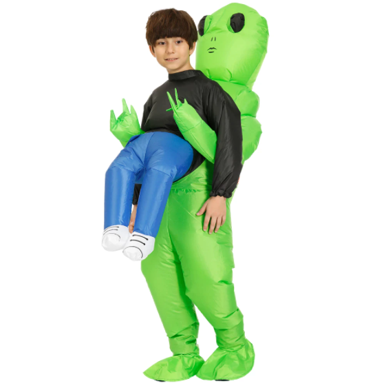 Adult Kids Alien Inflatable Costume Boys Girl Party Cosplay Costume Funny Suit Anime Fancy Dress Costume