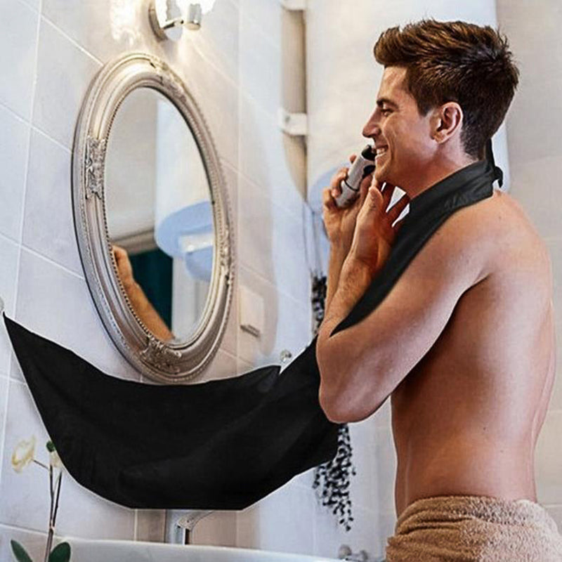 „ÄêShaving Must Have„ÄëMan Beard Cutting Shaving Cape Apron for shaving and hair cutting Can attach to the Mirror Home Hair Storage Styling Tool