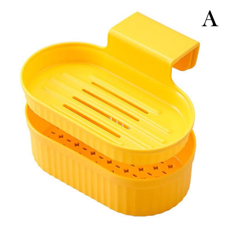 【2layers Drain Basket】Kitchen Sink Strainer Sink Drain Basket General Fruit Sink Shelf Leftover Tool Vegetable Storage And Double-layer Storage R8r9