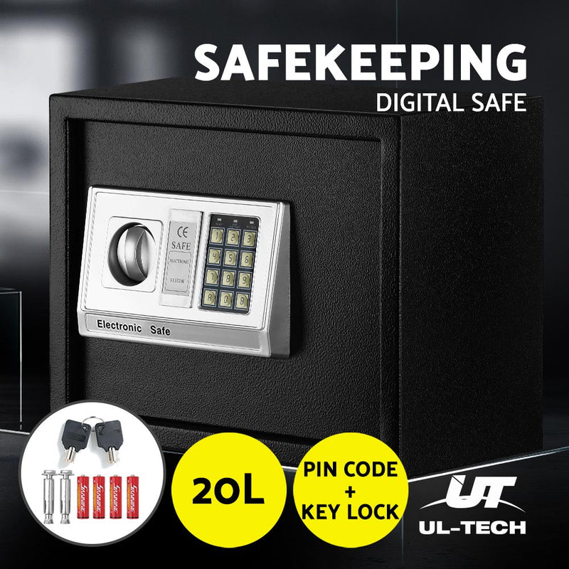 Professional Security Box Electronic Safe Digital Lock Cash Deposit Password 8L-80L