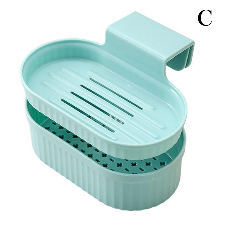 【2layers Drain Basket】Kitchen Sink Strainer Sink Drain Basket General Fruit Sink Shelf Leftover Tool Vegetable Storage And Double-layer Storage R8r9