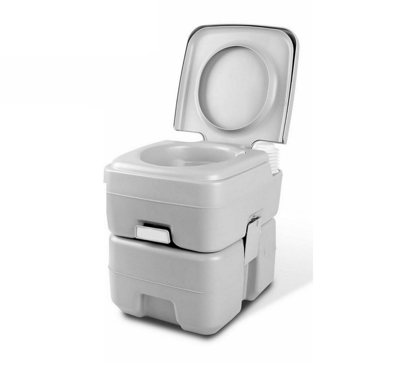 20L Outdoor Camping Portable Potty Toilet - With Water Flushing