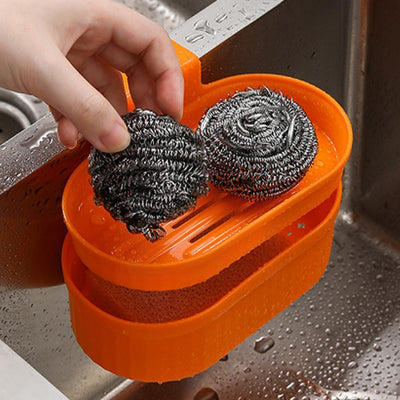 【2layers Drain Basket】Kitchen Sink Strainer Sink Drain Basket General Fruit Sink Shelf Leftover Tool Vegetable Storage And Double-layer Storage R8r9