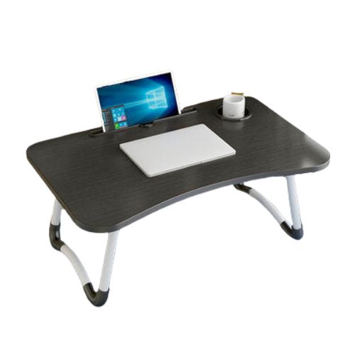 Folding Laptop Table with Slot Hole Notebook Table