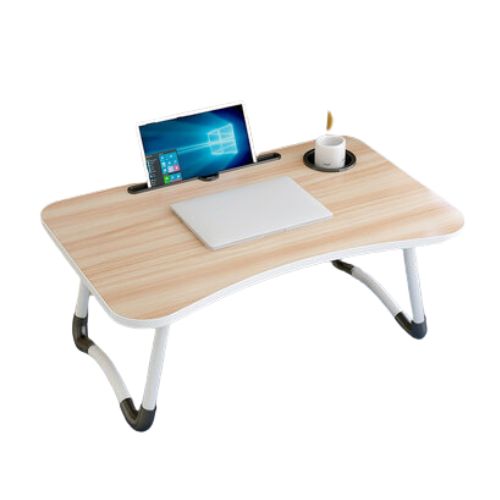 Folding Laptop Table with Slot Hole Notebook Table