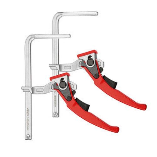 2PCS Alloy Steel Upgrade Quick Ratchet Track Saw Guide Rail Clamp