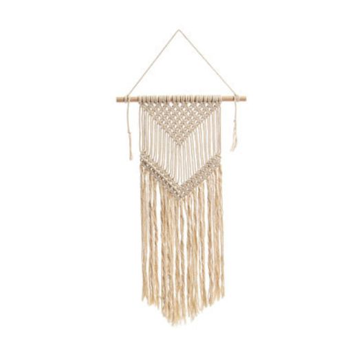 Handmade Macrame Woven Knitting Wall Hanging Tapestry Rope