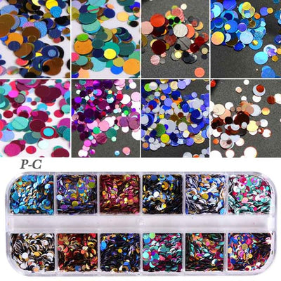 Luminous Nail Neon Glitter Sequin Butterfly Hexagon Fluorescent Green Flake Glow in the Dark Nail Art Manicure Decoration BE1861