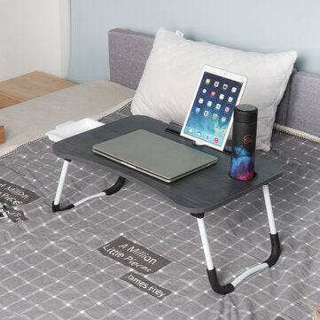 Laptop Table Stand with Small Drawer Portable Folding Desk