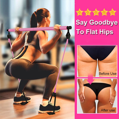 Neue Fitness Yoga Pilates Bar Stick Crossfit Widerstand Bands Trainer Yoga Pull Stangen Pull Seil Tragbare home Gym Körper Workout