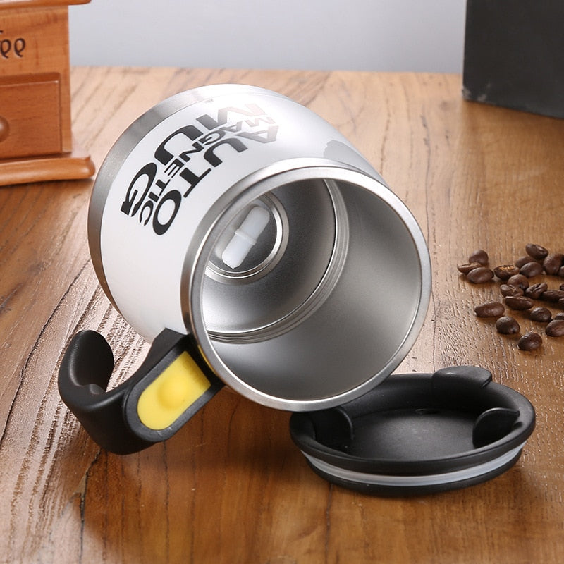 New Automatic Self Stirring Magnetic Mug Creative Stainless Steel Coffee Milk Mixing Cup Blender Lazy Smart Mixer Thermal Cup-z