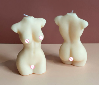 3D Female Body Figurines Candle Silicone Mold Male Female Body Art Statue Candle Handmade Making Mould Home Decoration Crafts