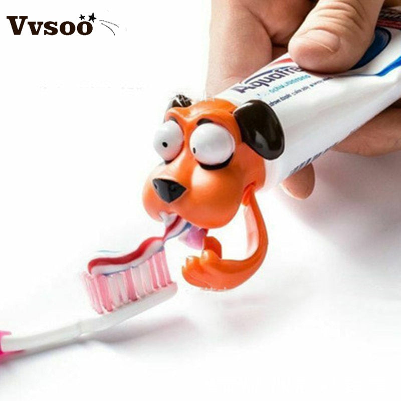 Toothpaste Head Toys Rubber Toothpaste Squeeze Head Children Kid Toys Cartoon Gifts Bathroom Supplies