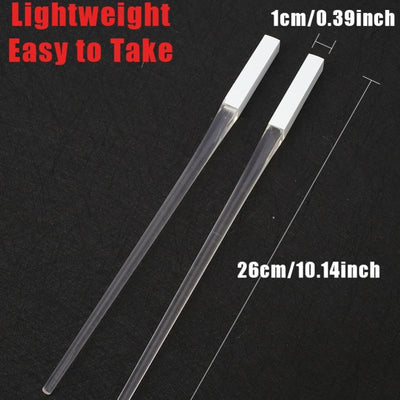 Creative 2pcs/Pal LED Lightsaber Chopsticks Light Up Durable Lightweight Kitchen Dinning Room Party Portable Food Safe Tableware