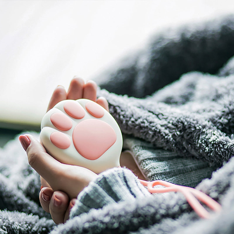 Heater Usb Charging Portable Baby Warming Hand Warmer Rechargeable Cat Paw Cute Pink Meow Claw Power Bank