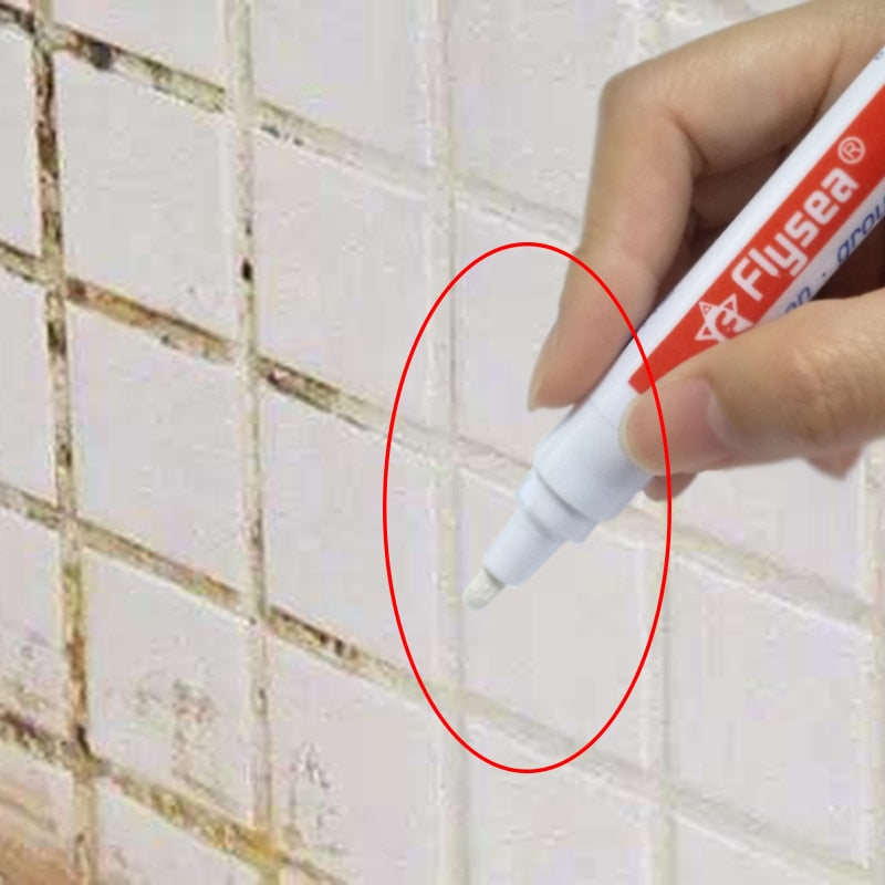 Tile Repair Pen Seam Pen Wall Tile Floor Tile White Marker Pen Beauty Tile Tile Gap Styling Pen Wall Mending Agent Waterproof