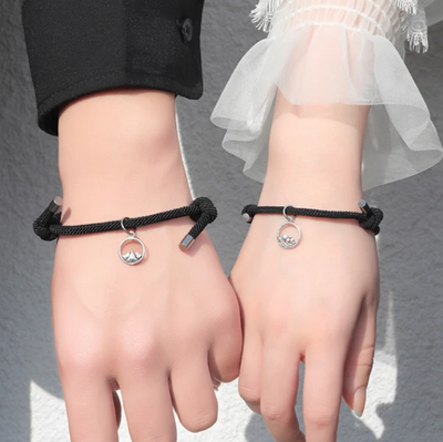 Matching Magnetic Love Couple Bracelet