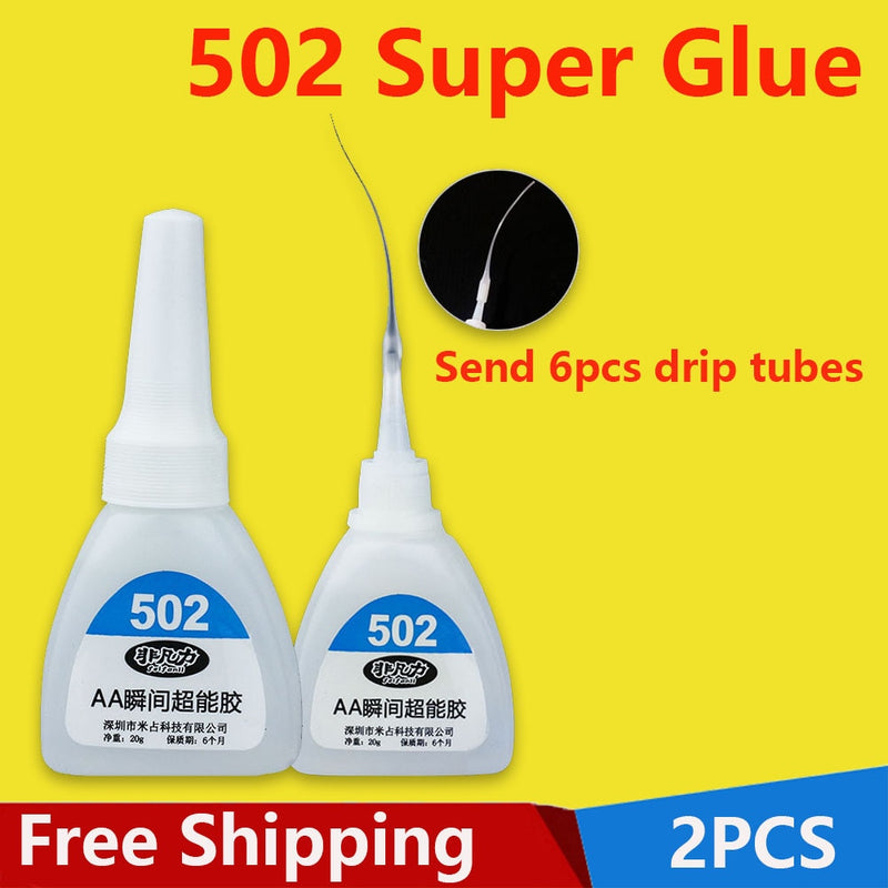 502 Strong Glue Handmade DIY Super Glue Jewelry Paste Plastic Toy Metal Special Drying Transparent Glue 3 Seconds quick-dry