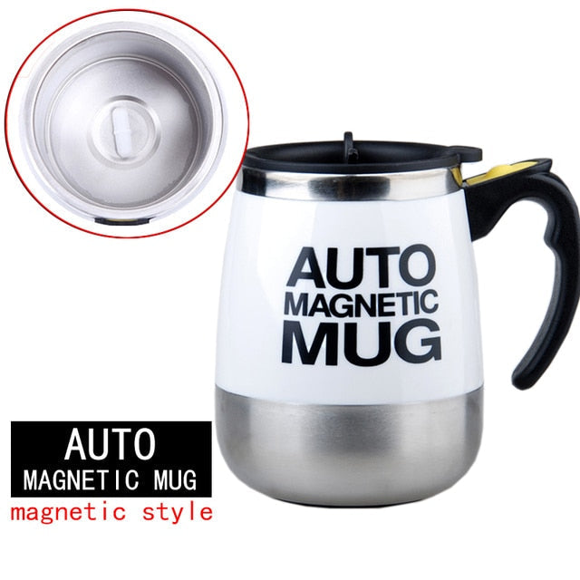 New Automatic Self Stirring Magnetic Mug Creative Stainless Steel Coffee Milk Mixing Cup Blender Lazy Smart Mixer Thermal Cup-z