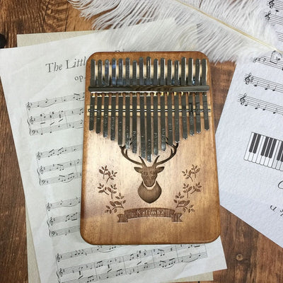 17 Keys Kalimba Thumb Piano High Quality Wood Mbira Body Musical Instruments With Learning Book Kalimba Piano Christmas Gift