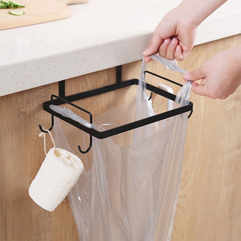 【Little expensive but better】Kitchen Trash Bag Shelf Holder Bracket Stand Rack Garbage Storage Household Organizer Accessories