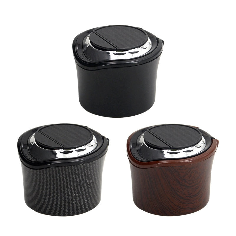 Car Ashtray with Light and Cover Tuyere Creative Mini car Ash car Auto interior supplies