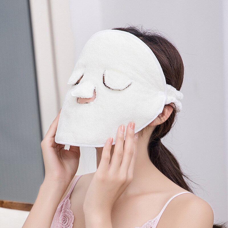 【Towel Mask】Cold Compress Hot Compress Beauty moisturizing hydrating Facial Mask Beauty Salon Thickened Coral Fleece Facial Apply Face Towel