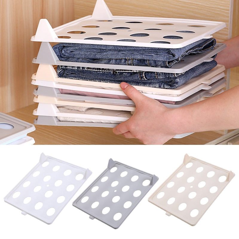 1/5/10PCs Wardrobe T Shirt Clothing Folder Board Convenient Short Shirt Organizer Multi-Functional Home Storage Separate Tools