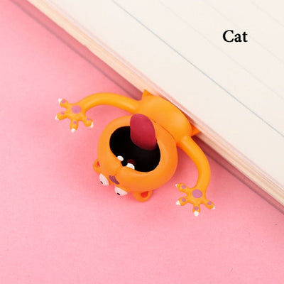 Newest Panda Shiba Inu Funny Creative PVC Book Markers 3D Bookmarks Cartoon Animal Bookmark eal Octopus School Supplies