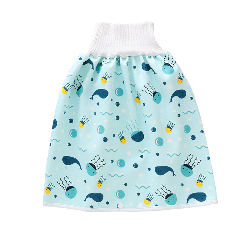 Comfy Children& Adult Diaper Skirt Shorts Childrens Diaper Skirt Shorts Waterproof Absorbent Cloth Reusable Diapers Pants