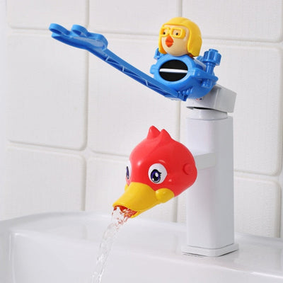 Cartoon Faucet Extender for Kids Hand Washing In Bathroom Sink Accessories Water Pipe Splash-proof Convenient for Baby Washing