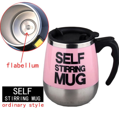 New Automatic Self Stirring Magnetic Mug Creative Stainless Steel Coffee Milk Mixing Cup Blender Lazy Smart Mixer Thermal Cup-z