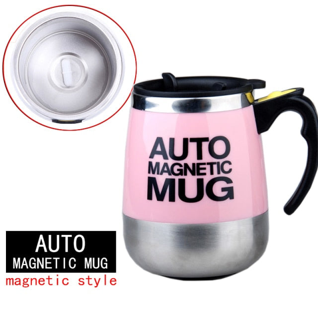 New Automatic Self Stirring Magnetic Mug Creative Stainless Steel Coffee Milk Mixing Cup Blender Lazy Smart Mixer Thermal Cup-z