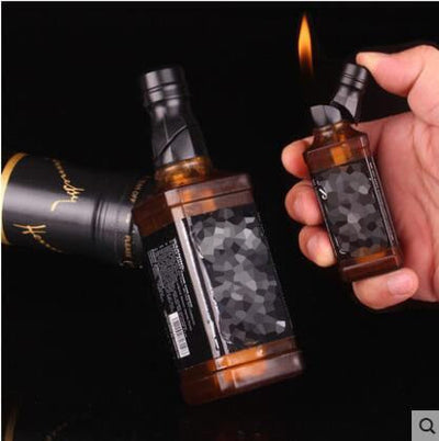 1pcs creative fashion mini metal lighter butane gas inflatable cigarettes tool Funny model smoking gift military