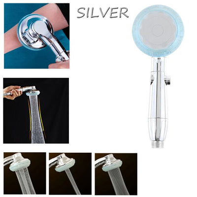 Bathroom Fauect Rainfall Shower Head 3-Function Massage Magical High Pressure Water Saving Spray Nozzle Skin Clean Accessories