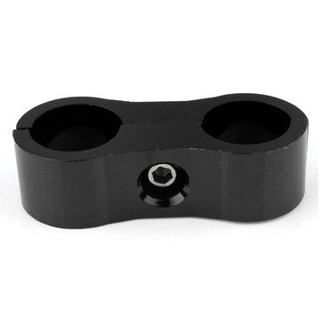 Braided Hose Separator Clamp Fitting Adapter Bracket Black