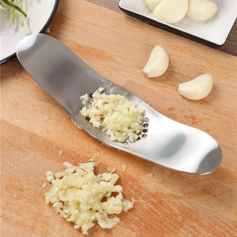 Stainless Garlic Presses Manual Garlic Mincer Chopping Garlic Tools Fruit Vegetable Tools Kitchen Gadgets  Garlic Presses Tools