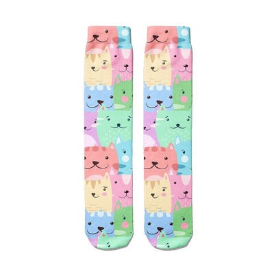 Funny Harajuku 3D Printing Cute Cartoon Panda Socks New Funny Men Women&#39;s Socks Novelty Kawaii Animal Avatar High Socks