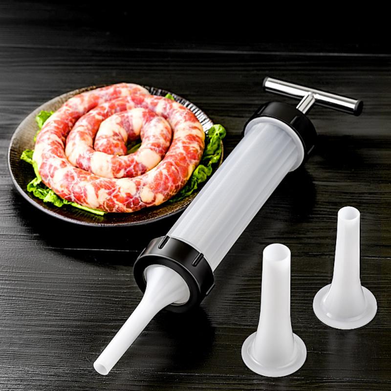 Sausage Stuffer Machine Manual Sausage Maker  Food Grade Quality Kitchen Tool Meat Stuffer Filler Fast Sausage Filling Tool