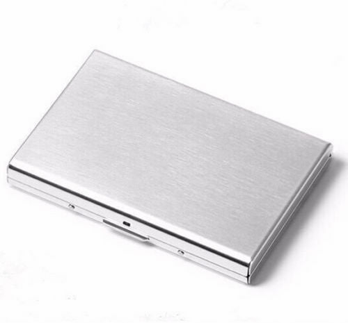 Stainless Steel RFID Blocking Credit Card ID Holder Slim Money Travel Wallet Men