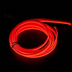 Okeen 1m/2m/3m/5m Neon LED Car Interior Lighting Strips Auto LED Strip Garland EL Wire Rope Car Decoration lamp Flexible Tube