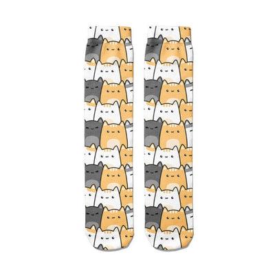 Funny Harajuku 3D Printing Cute Cartoon Panda Socks New Funny Men Women&#39;s Socks Novelty Kawaii Animal Avatar High Socks