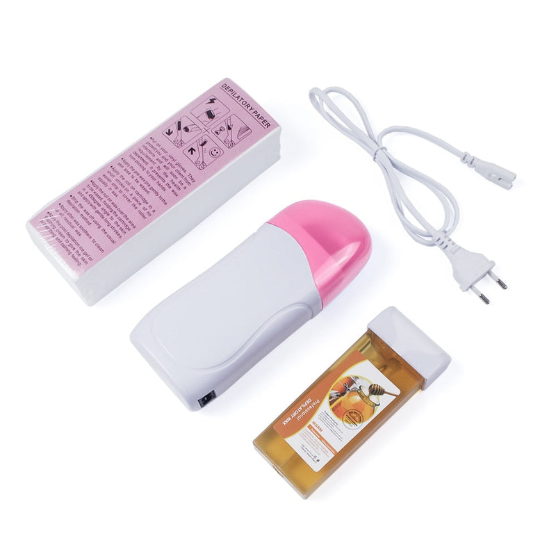 3 In 1 Wax Warmer Hair Removal Tool Electric Wax-melt With Epilator Machine Depilatory Wax Professional Mini SPA Hands Feet