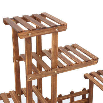 6 Tier Wooden Plant Flower Pot Stand