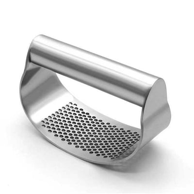 Stainless Garlic Press Manual Garlic Mincer Chopping Garlic Tools Ginger Press Kitchen Rolling Crusher Vegetable Garlic Squeezer Masher