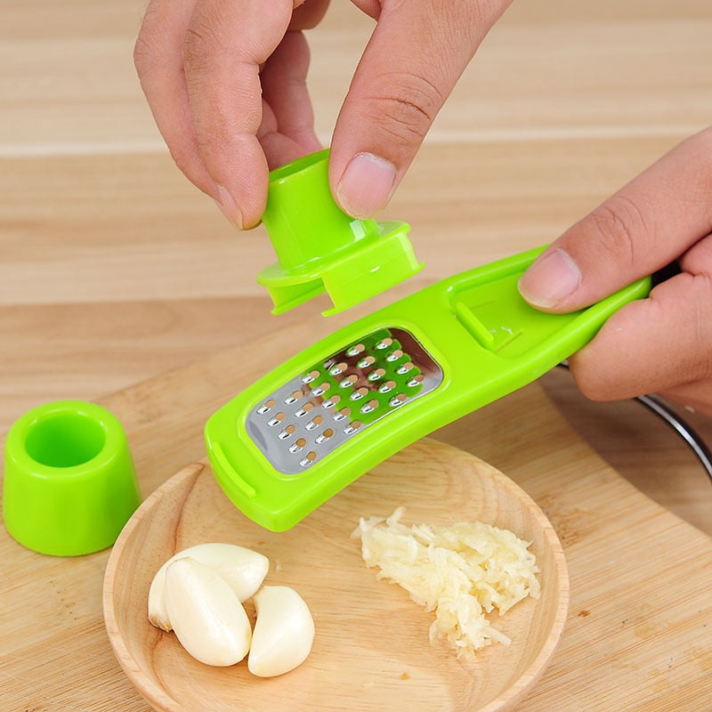 Household Kitchen Garlic Peeler Ginger Garlic Press Grinder Grating Planer Cutting Knife Cooking Tools Kitchen Accessories