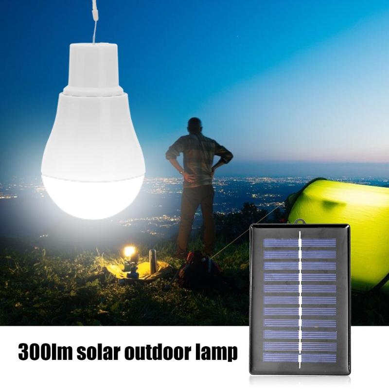 Meet on emergency Energy Saving Outdoor Solar Lamp USB Rechargeable Led Bulb Portable Solar Power Panel Outdoor Lighting Emergency light bulb