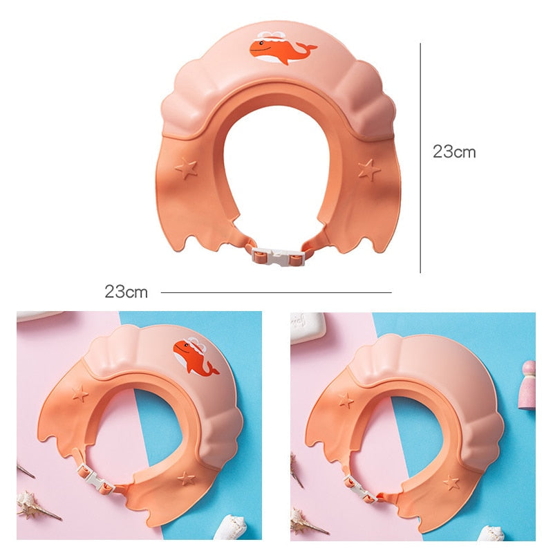 Hot Selling Baby Shower Cap Adjustable Hair Wash Hat for Infant Ear Protection Safe Children Kids Shampoo Shield Bath Head Cover