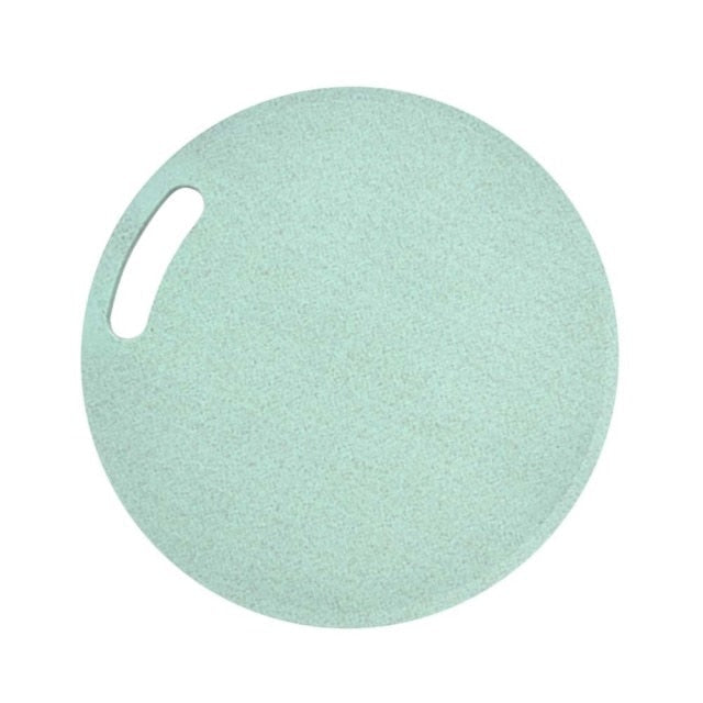 Kitchen Wheat Straw Chopping Board Multi-function Cutting Board Non-slip Round Shape Cutting Board for Home