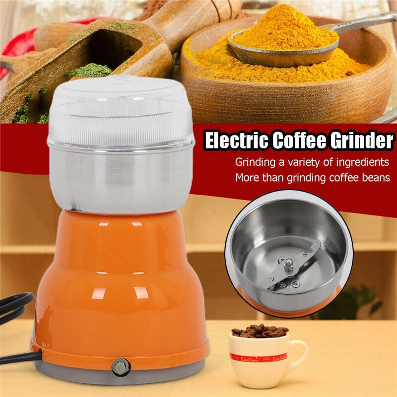 Electric Coffee Grinder Electric Kitchen Cereals Nuts Beans Spices Grains Grinder Machine Multifunctional Home Coffee Grinder